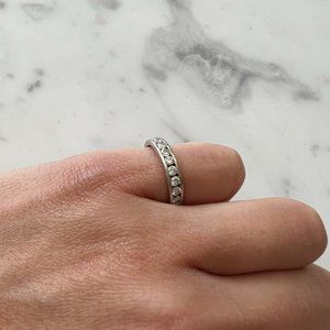 Ladies 14K White Gold Diamond Band